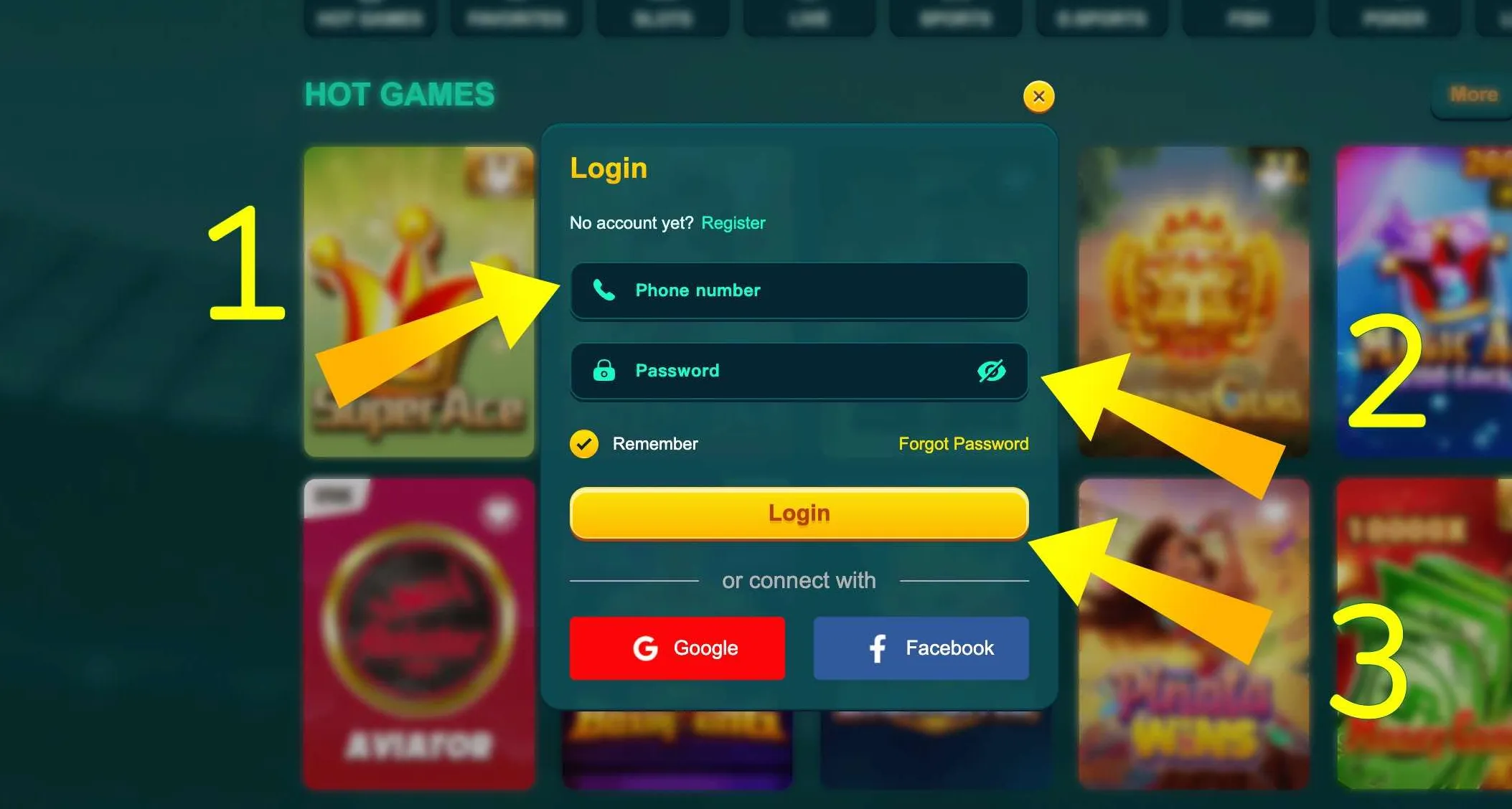 ফিল্ডসহ EK333 login স্ক্রিন